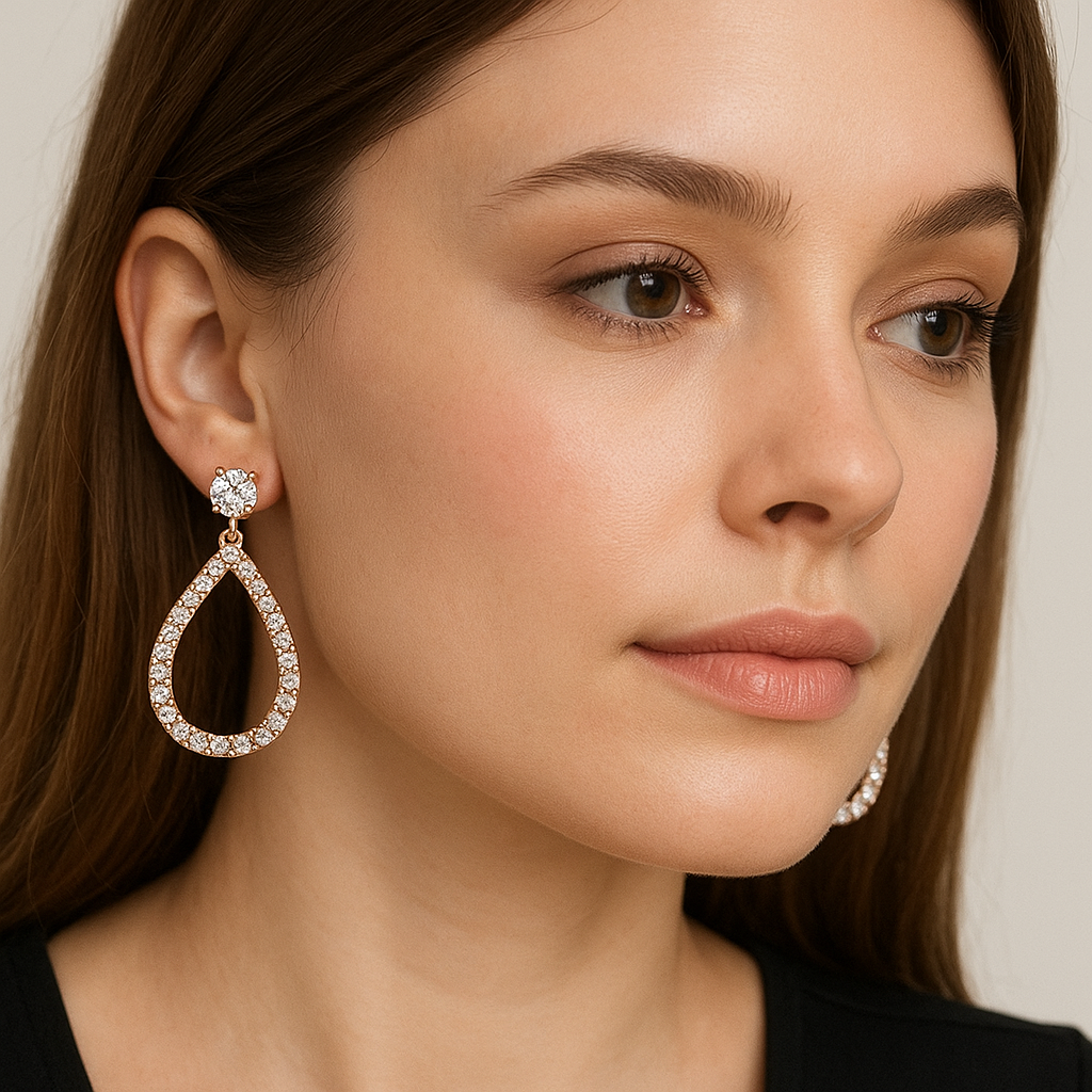 Diamond Drop Earrings