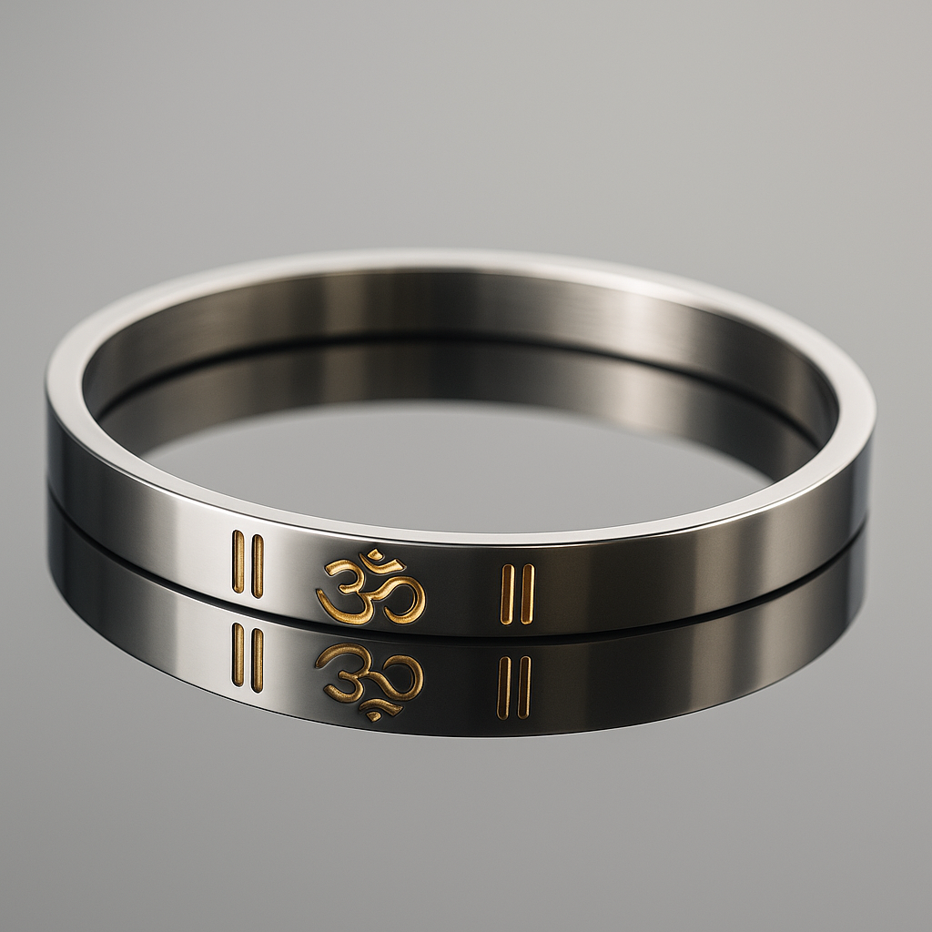 Silver Steel OM Bracelet
