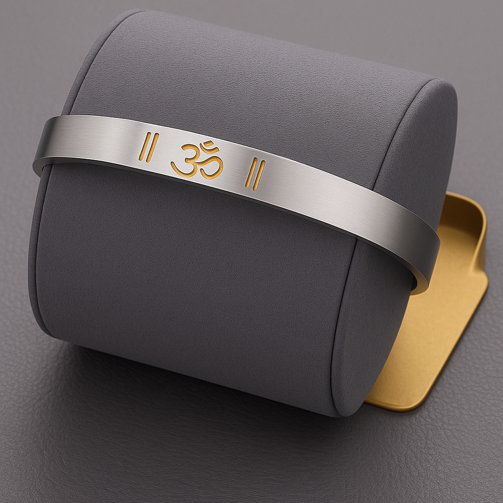 Silver Steel OM Bracelet