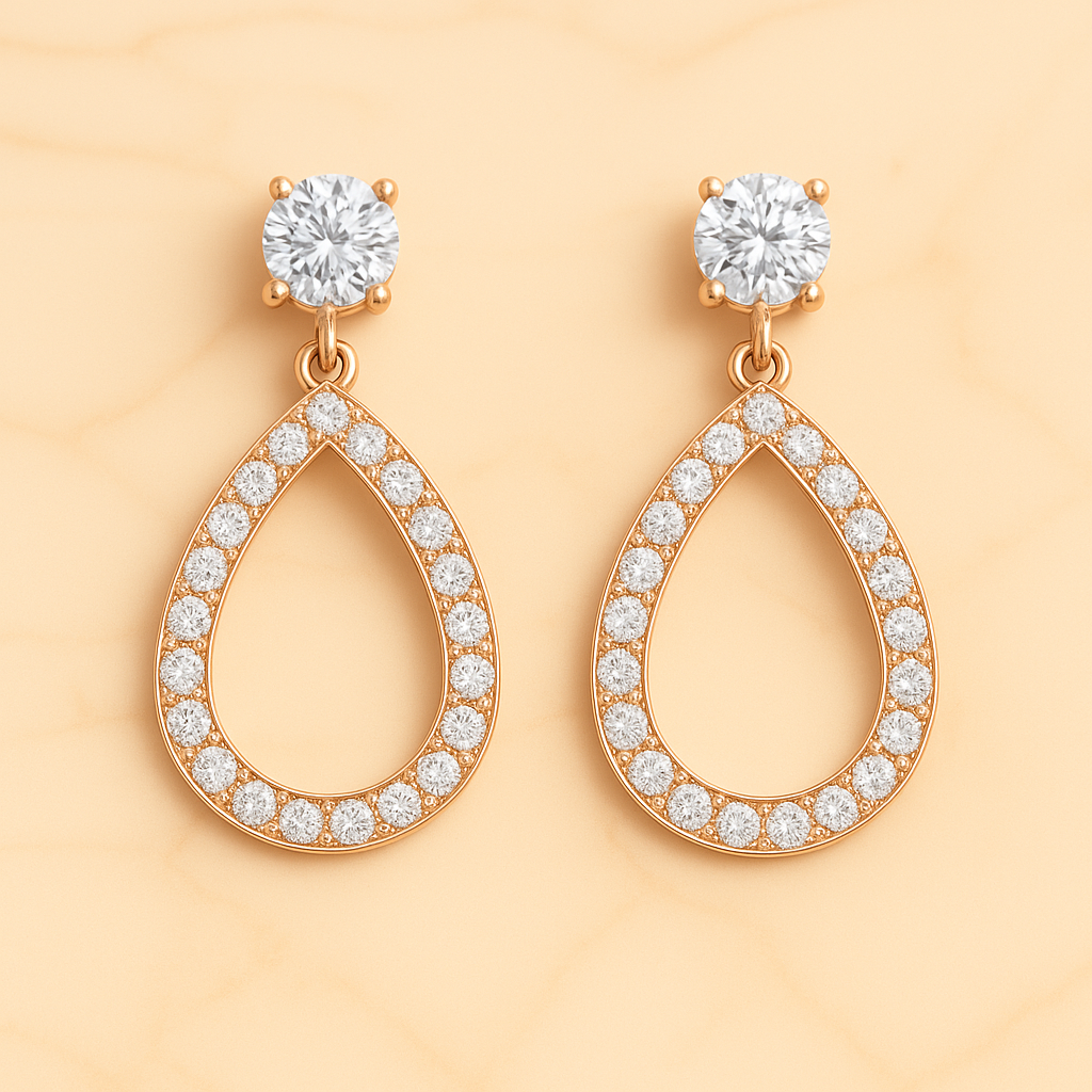 Diamond Drop Earrings