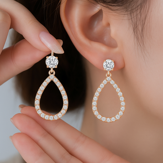 Diamond Drop Earrings