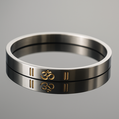 Silver Steel OM Bracelet